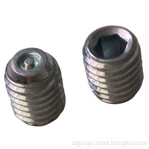 Hex Socket Set Screw, Generally Used to Secure an Object Within or Against Another Object